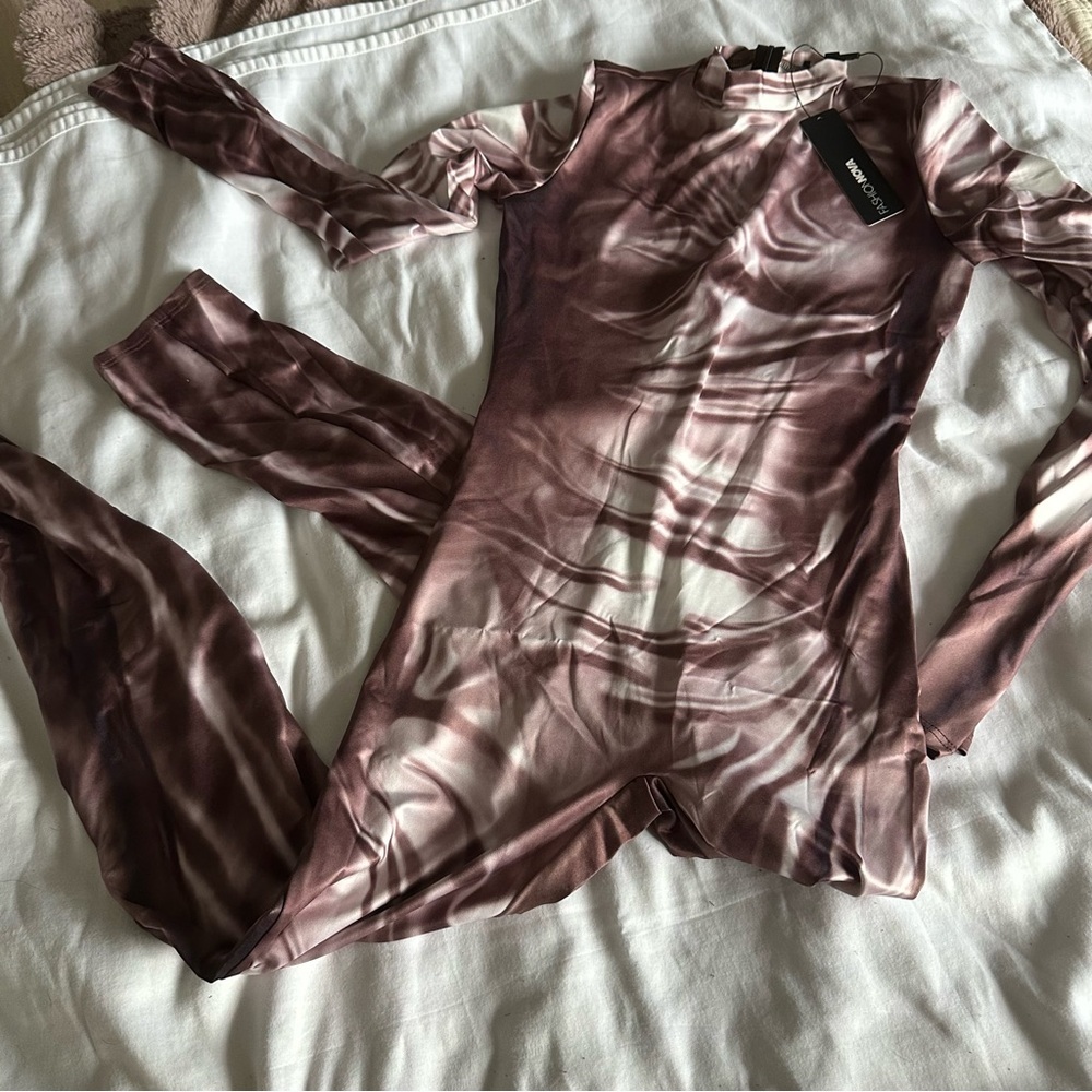 Brown Top Of My Game Jumpsuit
